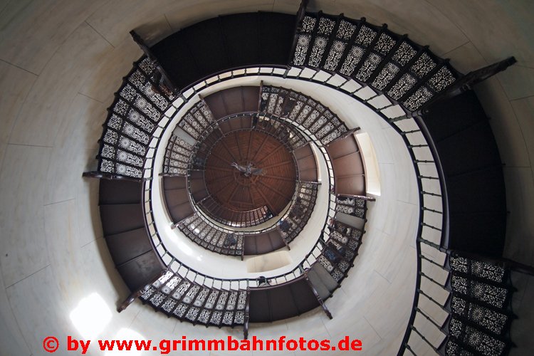 Jagdschloss Granitz Treppe Blick von unten