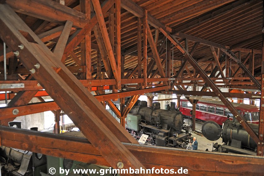 Lokschuppengebälk Localbahnmuseum