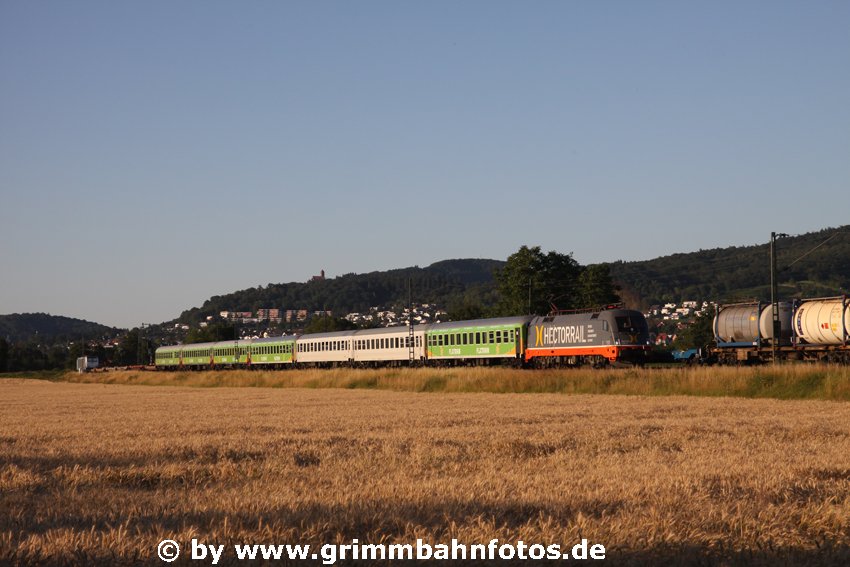 Flixtrain mit Hectorrail TaurusGroßsachsen Heddesheim